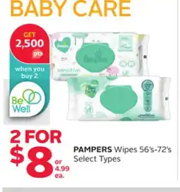 Rexall PAMPERS Wipes offer