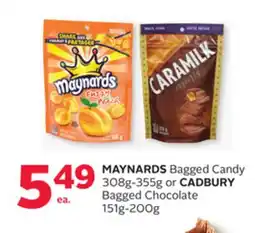 Rexall MAYNARDS Bagged Candy 308g-355g or CADBURY Bagged Chocolate 151g-200g offer