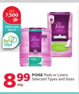 Rexall POISE Pads or Liners offer