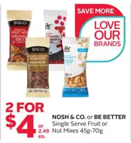 Rexall NOSH & CO. or BE BETTER Single Serve Fruit or Nut Mixes offer