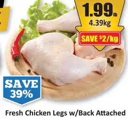 Starsky Fresh Chicken Legs w/Back Attached offer