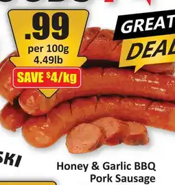 Starsky Honey & Garlic BBQ Pork Sausage offer