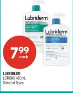 Shoppers Drug Mart LUBRIDERM LOTIONS 480mL offer