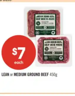 Shoppers Drug Mart LEAN or MEDIUM GROUND BEEF offer