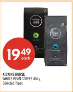Shoppers Drug Mart KICKING HORSE WHOLE BEAN COFFEE offer