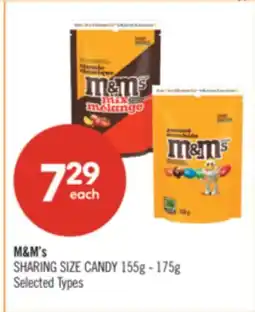 Shoppers Drug Mart M&M'S SHARING SIZE CANDY offer