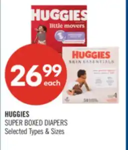 Shoppers Drug Mart HUGGIES SUPER BOXED DIAPERS offer