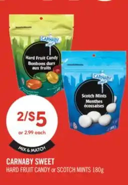 Shoppers Drug Mart CARNABY SWEET HARD FRUIT CANDY or SCOTCH MINTS offer