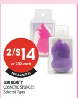 Shoppers Drug Mart Quo Beauty Cosmetic Sponges offer
