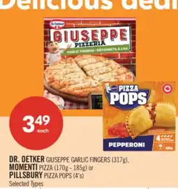 Shoppers Drug Mart MOMENTI PIZZA (170g - 185g) or PILLSBURY PIZZA POPS (4's) offer