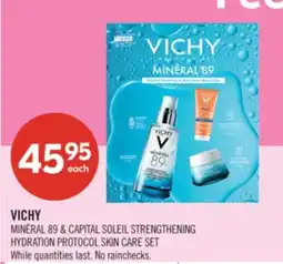 Shoppers Drug Mart VICHY MINERAL 89 & CAPITAL SOLEIL STRENGTHENING HYDRATION PROTOCOL SKIN CARE SET offer