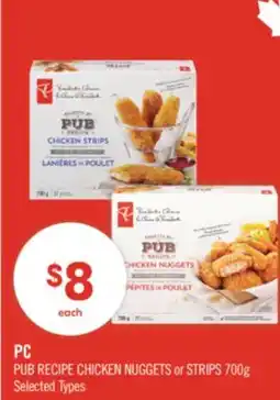 Shoppers Drug Mart PC PUB RECIPE CHICKEN NUGGETS or STRIPS offer