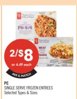 Shoppers Drug Mart PC SINGLE SERVE FROZEN ENTRIES offer