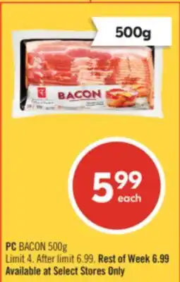 Shoppers Drug Mart PC BACON offer
