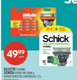 Shoppers Drug Mart GILLETTE FUSION5, SCHICK HYDRO DRY SKIN or offer