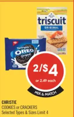 Shoppers Drug Mart CHRISTIE COOKIES or CRACKERS offer
