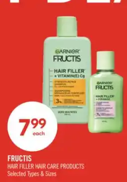 Shoppers Drug Mart FRUCTIS HAIR FILLER HAIR CARE PRODUCTS offer