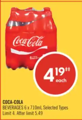 Shoppers Drug Mart COCA-COLA BEVERAGES offer