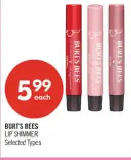 Shoppers Drug Mart BURT'S BEES LIP SHIMMER offer
