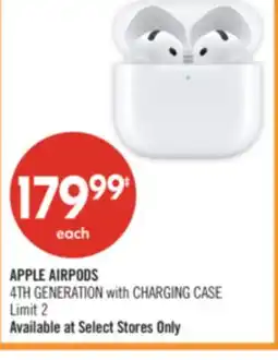 Shoppers Drug Mart APPLE AIRPODS 4TH GENERATION with CHARGING CASE offer