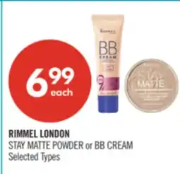 Shoppers Drug Mart RIMMEL LONDON STAY MATTE POWDER or BB CREAM offer