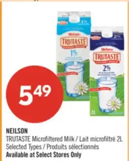 Shoppers Drug Mart NEILSON TRUTASTE Microfiltered Milk offer