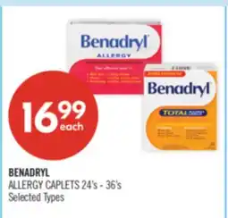 Shoppers Drug Mart BENADRYL ALLERGY CAPLETS offer
