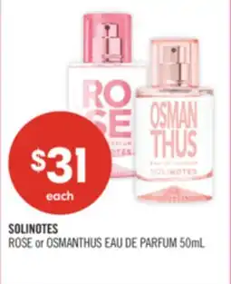 Shoppers Drug Mart SOLINOTES ROSE or OSMANTHUS EAU DE PARFUM offer