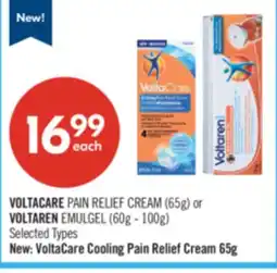 Shoppers Drug Mart VOLTACARE PAIN RELIEF CREAM (65g) or VOLTAREN EMULGEL (60g - 100g) offer