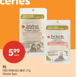 Shoppers Drug Mart PC FREE FROM DELI MEAT offer