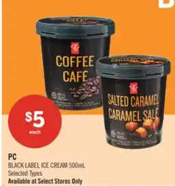Shoppers Drug Mart PC BLACK LABEL ICE CREAM offer