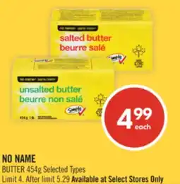 Shoppers Drug Mart NO NAME BUTTER offer