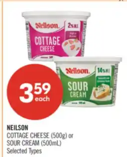 Shoppers Drug Mart NEILSON COTTAGE CHEESE (500g) or SOUR CREAM (500mL) offer