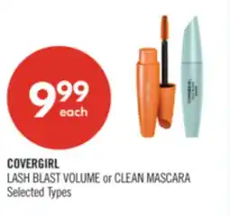 Shoppers Drug Mart COVERGIRL LASH BLAST VOLUME or CLEAN MASCARA offer