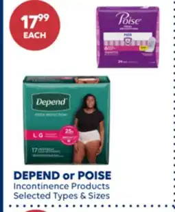 Wellwise by Shoppers DEPEND or POISE offer