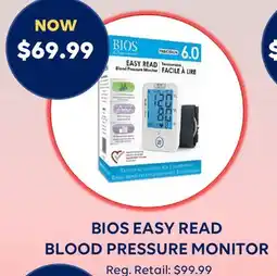 Wellwise by Shoppers BIOS EASY READ BLOOD PRESSURE MONITOR offer