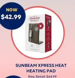 Wellwise by Shoppers SUNBEAM XPRESS HEAT HEATING PAD offer