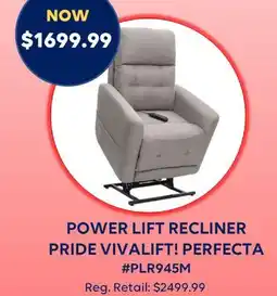 Wellwise by Shoppers POWER LIFT RECLINER PRIDE VIVALIFT! PERFECTA offer