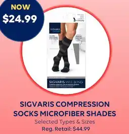 Wellwise by Shoppers SIGVARIS COMPRESSION SOCKS MICROFIBER SHADES offer