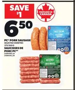 Independent City Market SAUCISSES DE PORC PC, 375/500 G offer