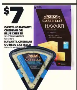 Independent City Market HAVARTI, CHEDDAR OU BLEU CASTELLO, 125-200 G offer