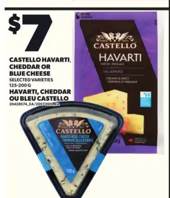 Independent City Market HAVARTI, CHEDDAR OU BLEU CASTELLO, 125-200 G offer