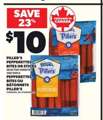 Independent City Market PEPPERETTES, BITES OU BÂTONNETS PILLER'S, 300/500 G offer