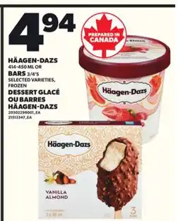 Independent City Market DESSERT GLACÉ, 414-450 ML OU BARRES HÄAGEN-DAZS, 3/4'S offer