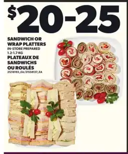 Independent City Market PLATEAUX DE SANDWICHS OU ROULÉS offer