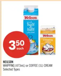 Shoppers Drug Mart NEILSON WHIPPING (473mL) or COFFEE (1L) CREAM offer