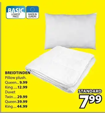 JYSK BREIDTINDEN Pillow plush offer
