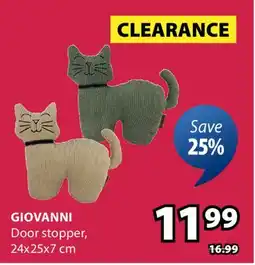JYSK GIOVANNI Door stopper offer