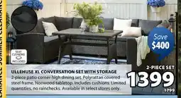 JYSK ULLEHUSE XL CONVERSATION SET WITH STORAGE offer