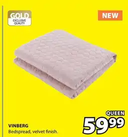 JYSK VINBERG Bedspread, velvet finish offer